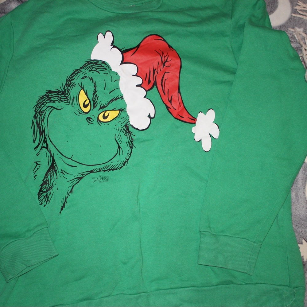 Grinch Christmas unisex sweatshirt.